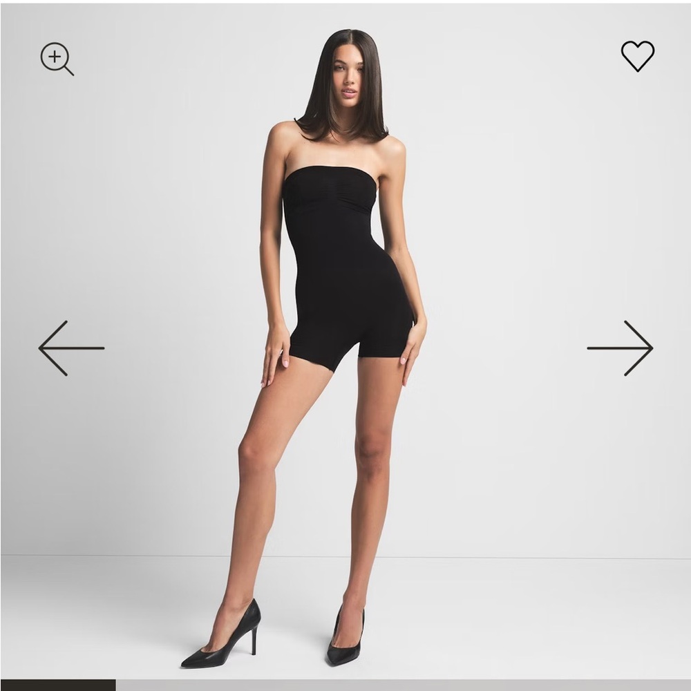 Seamless Sculpt STRAPLESS SHORTIE BODYSUIT *Black NWOT- S